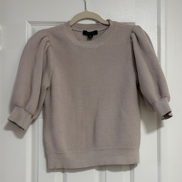 Ann Taylor Sweaters - Women's Puff Sleeve Sweater - Cream
